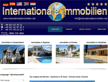 Tablet Screenshot of internationaleimmobilien.net